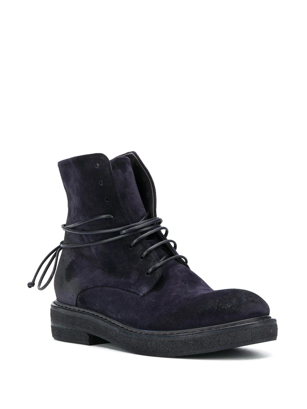 suede ankle boots with lace up detail - 2