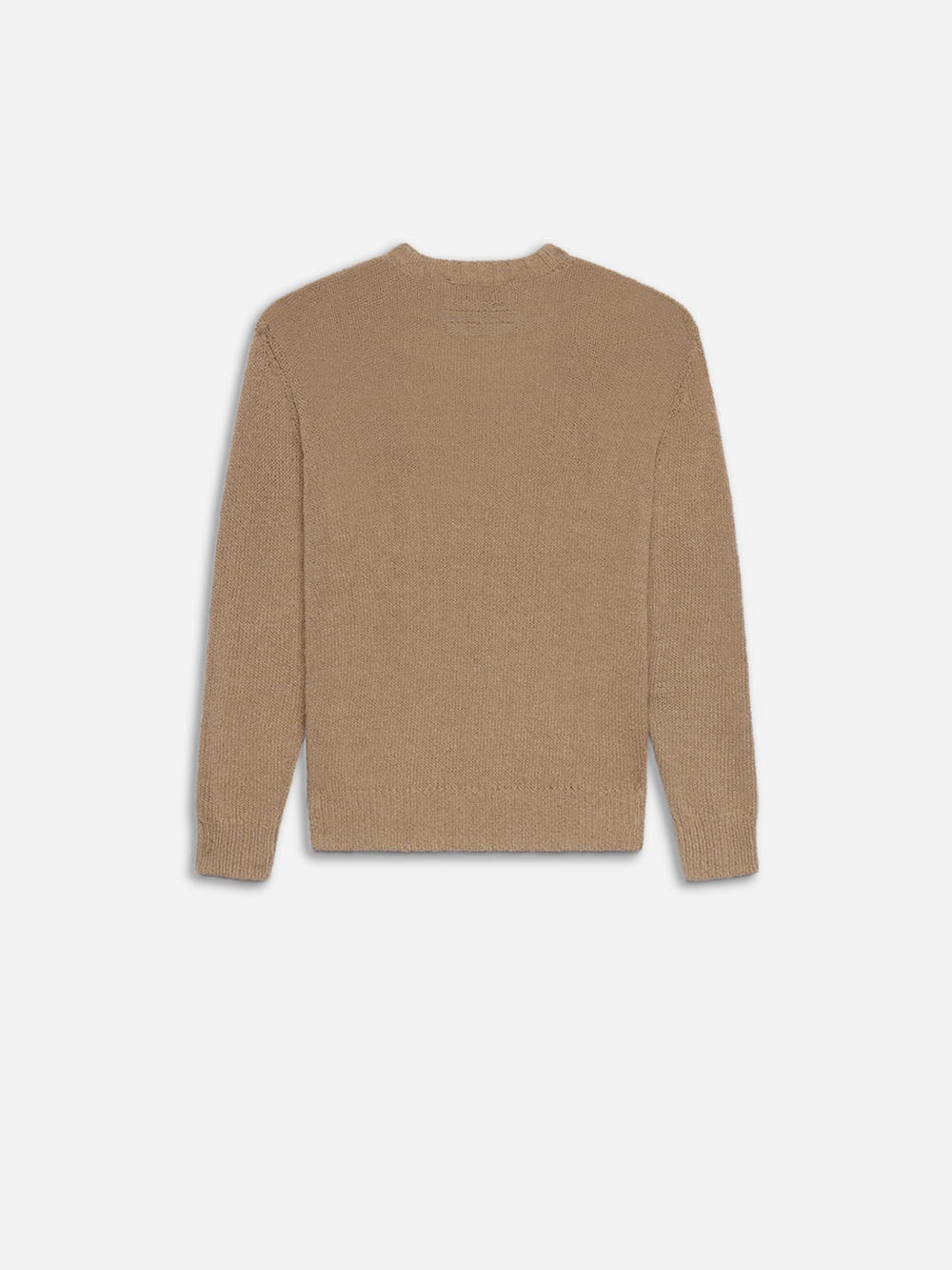 Rib Crewneck Sweater in Light Brown - 3