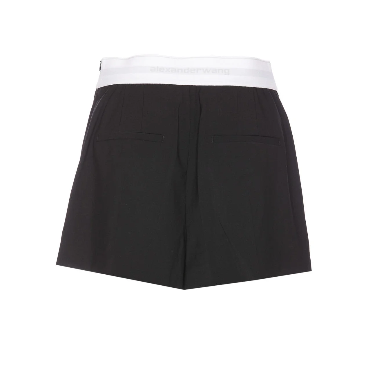 Alexander Wang Women High Waisted Pleated Short With Logo Elastic - 1