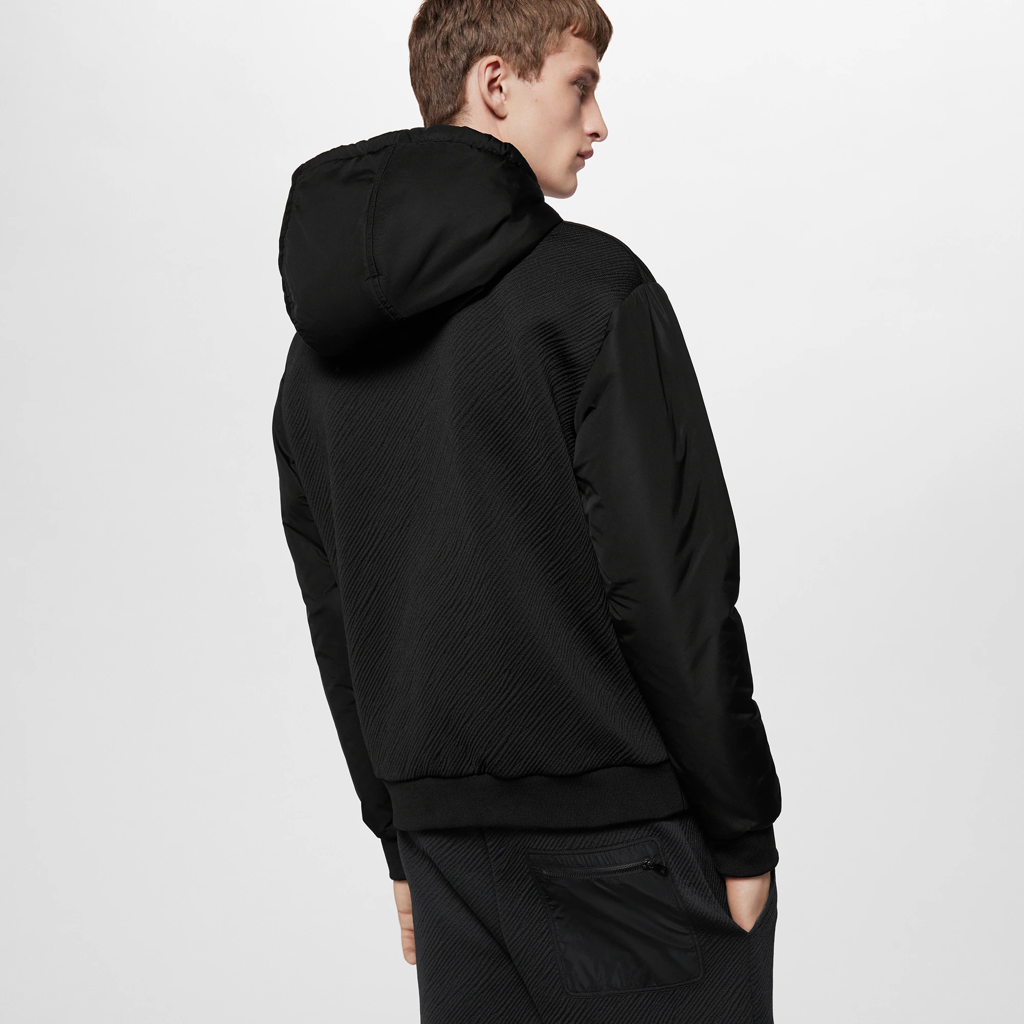 Hybrid Zipped Technical Cotton Hoodie - 2