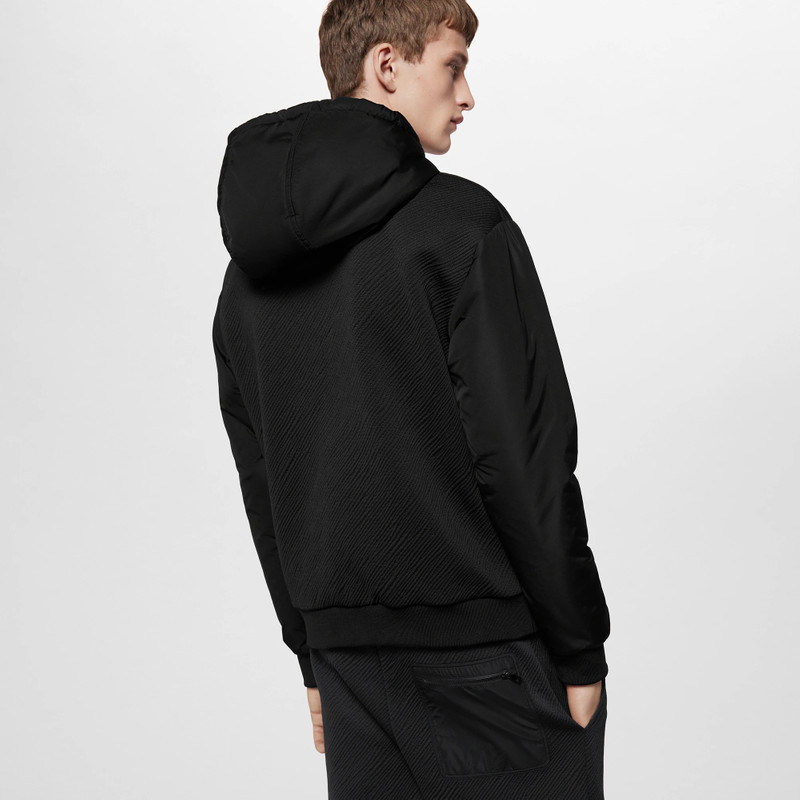Hybrid Zipped Technical Cotton Hoodie 2