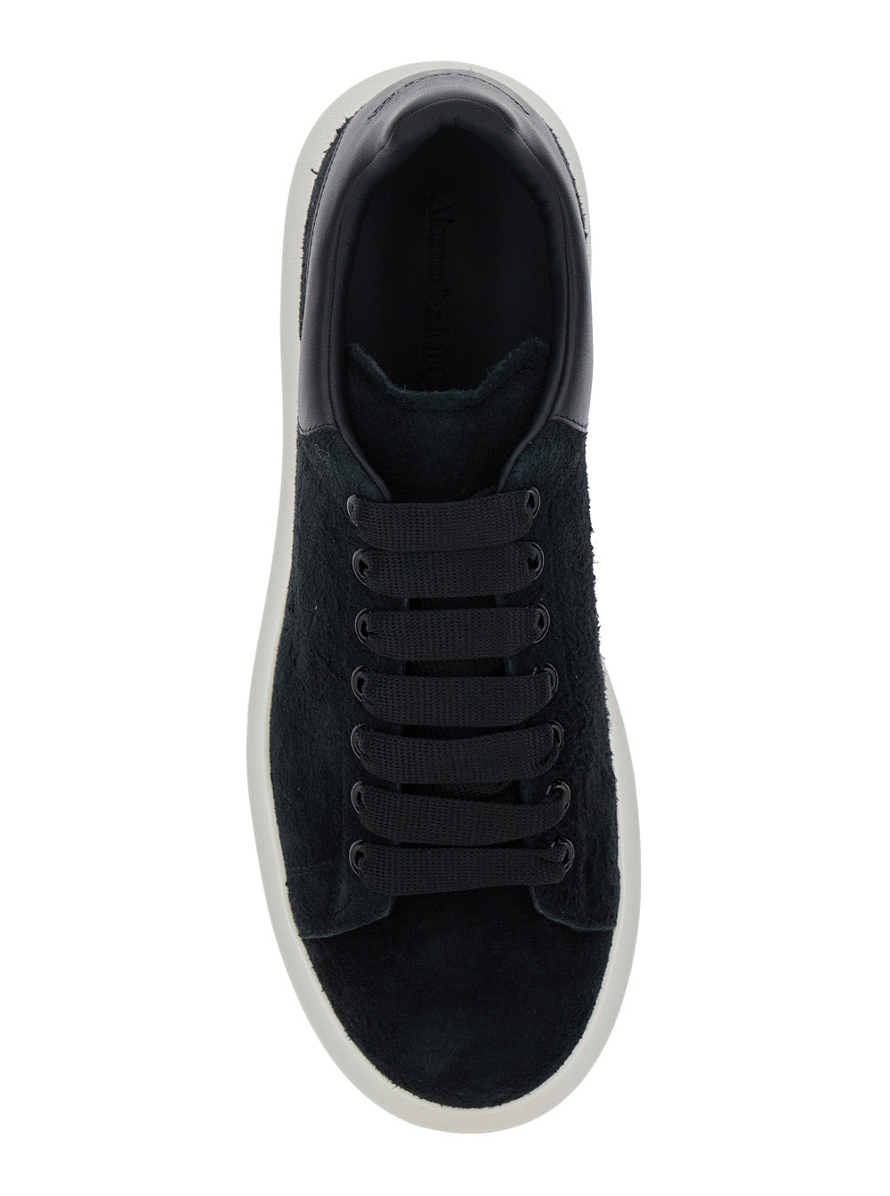 Alexander Mcqueen Men Black Low-Top Sneakers With Chunky Sole In Suede Man - 4
