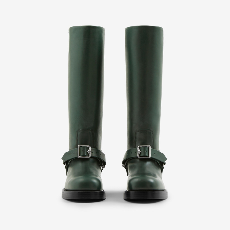 Burberry Leather Saddle Tall Boots outlook