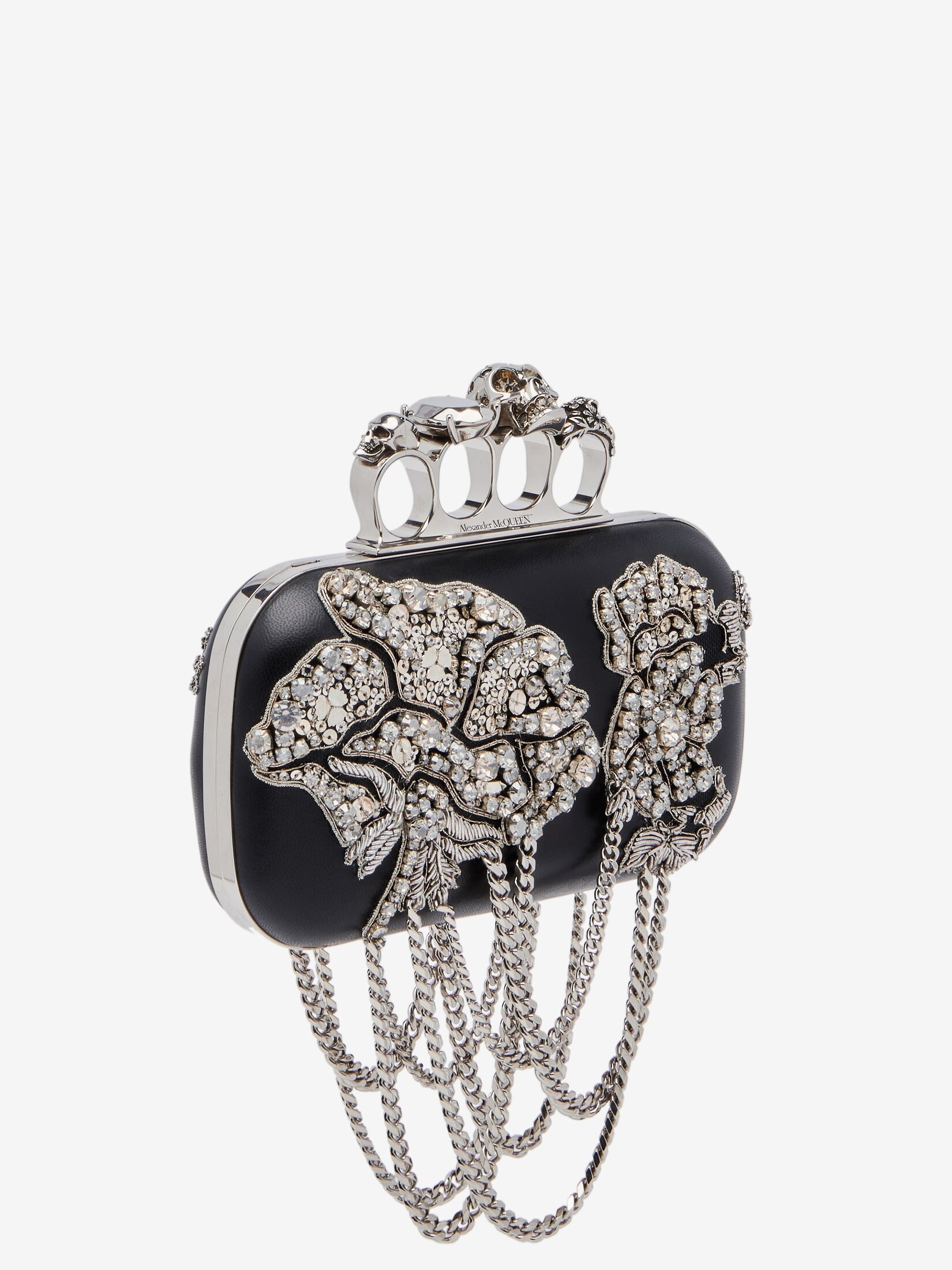 Women's Knuckle Clutch in Black - 2