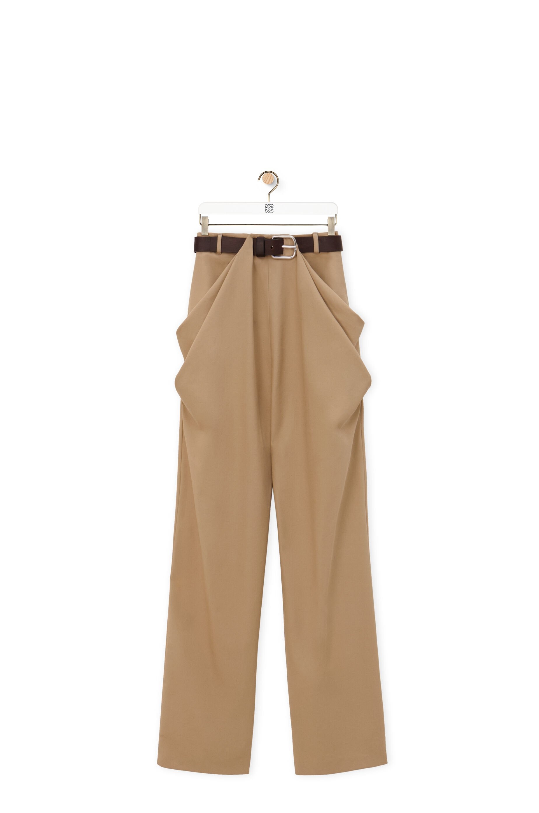 Draped trousers in cotton - 1