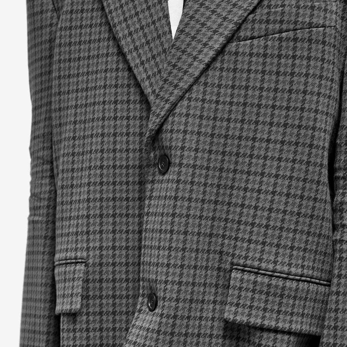 Balenciaga Houndstooth Oversized Tailored Jacket - 5