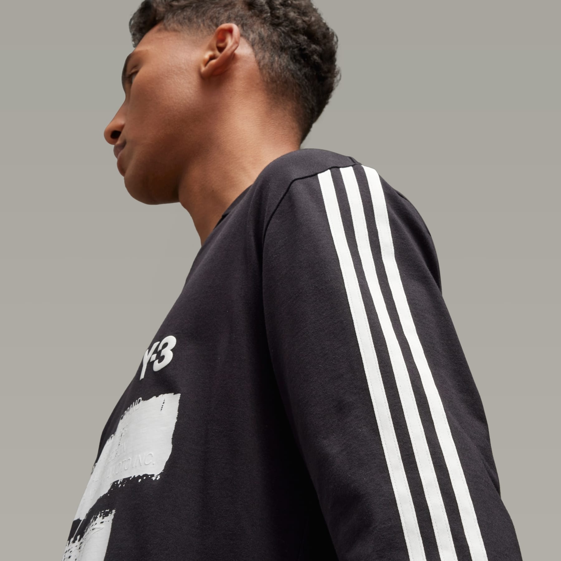 Y-3 Graphic Logo Long Sleeve Tee - 6