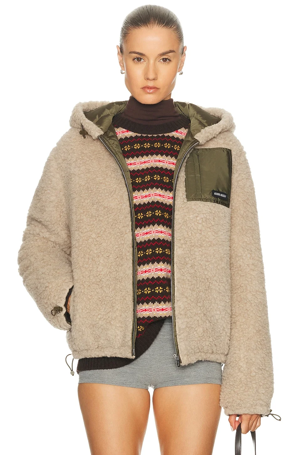 Teddy Ponge ylon Piumino Jacket - 1