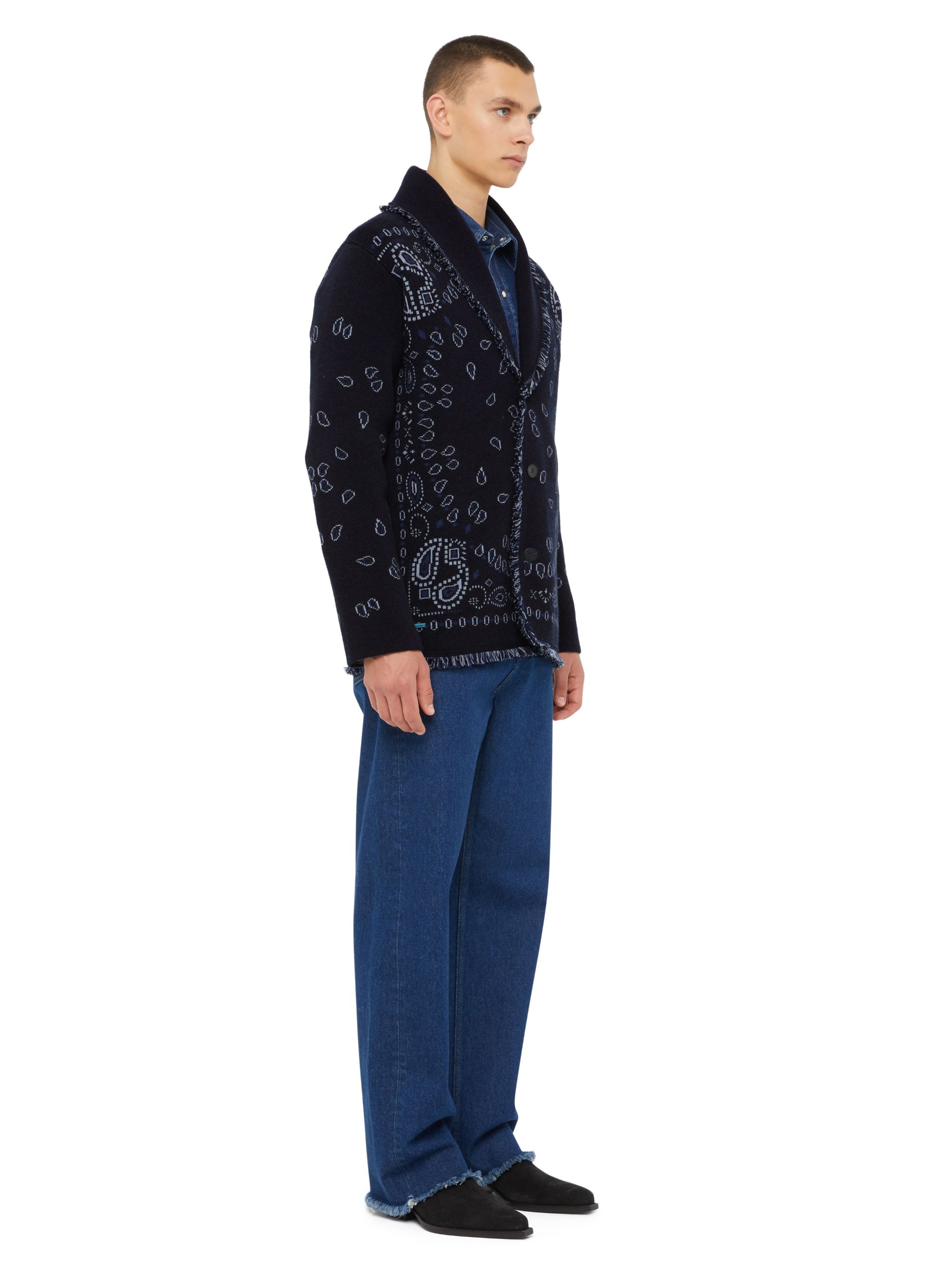Bandana Jacquard Cardigan - 5