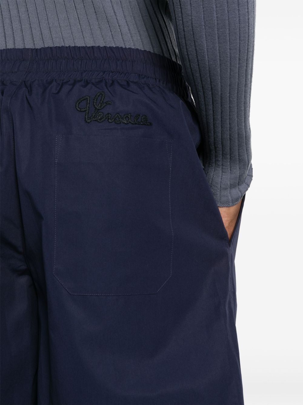 logo-embroidered bermuda shorts - 5