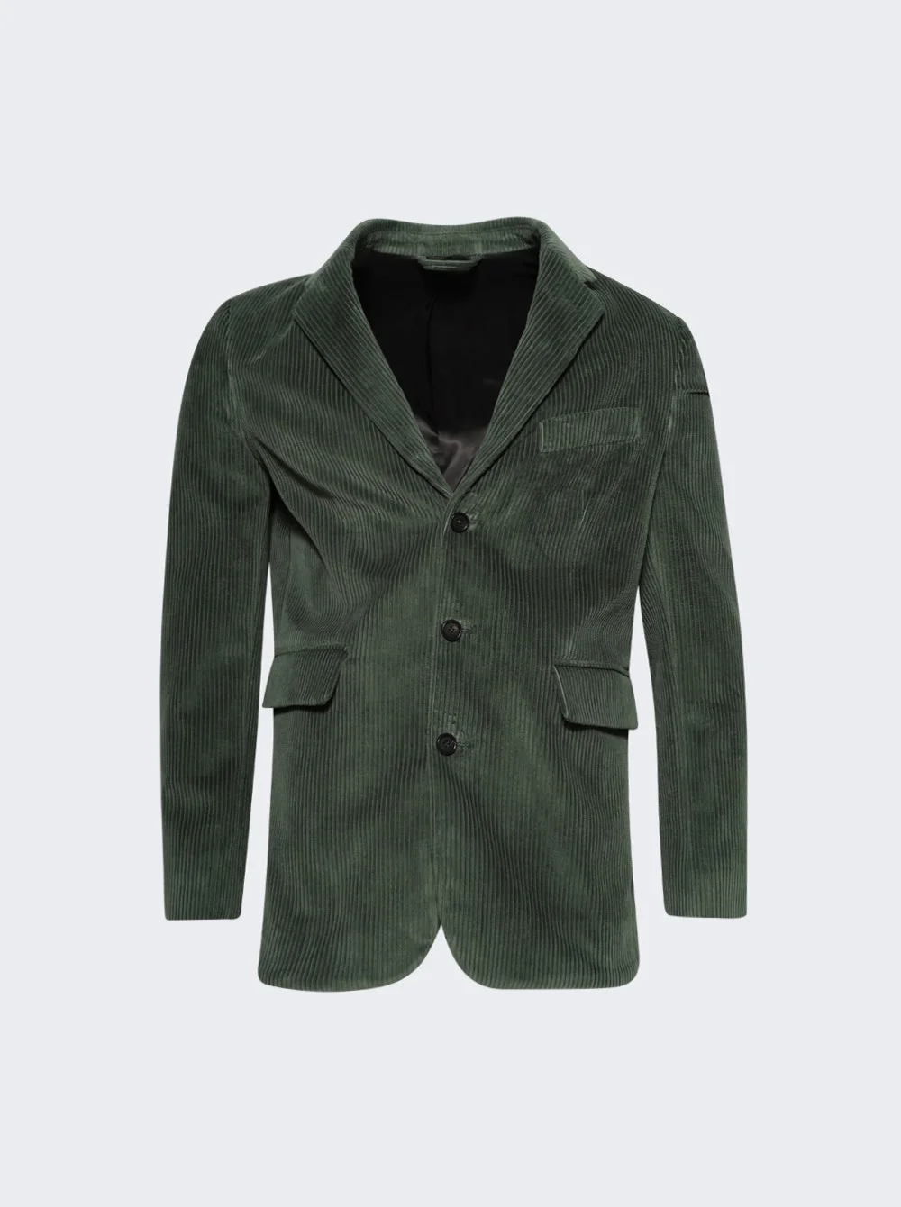 Corduroy Suit Jacket Green - 1
