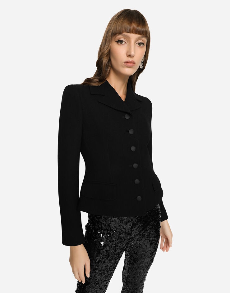 Single-breasted virgin wool jacket - 3