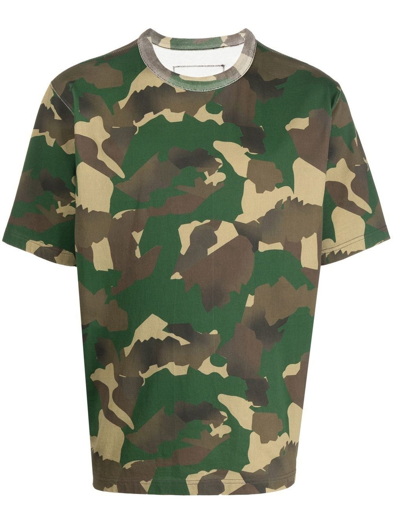 camouflage organic-cotton T-shirt 1