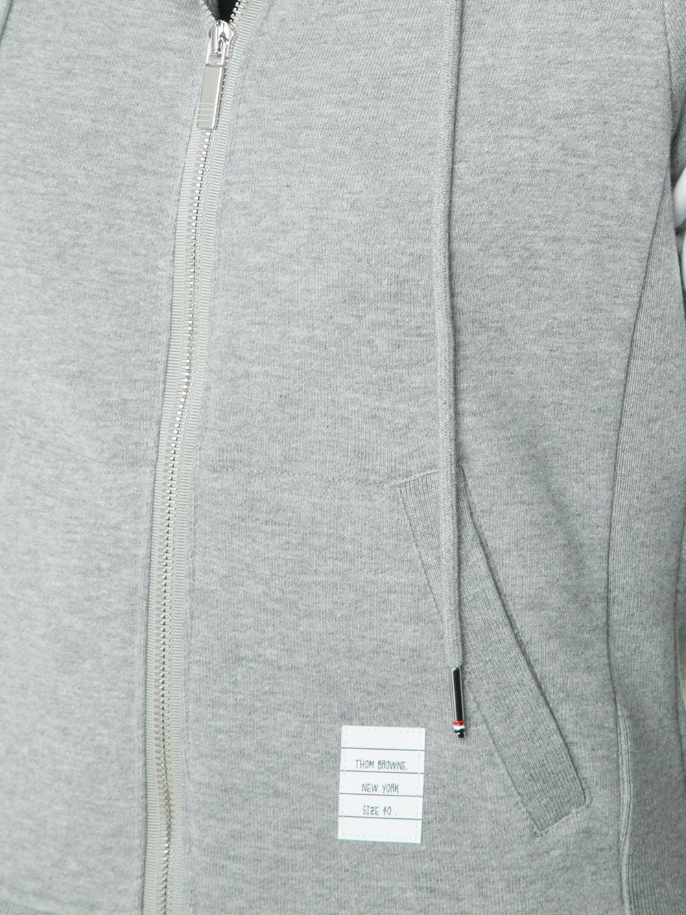 4-Bar striped cotton hoodie - 5