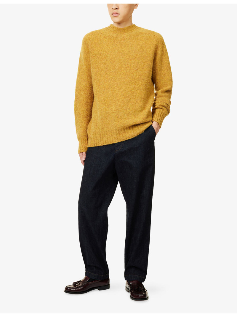 Sunspel Shetland Crew Neck Wool Knitted Jumper outlook