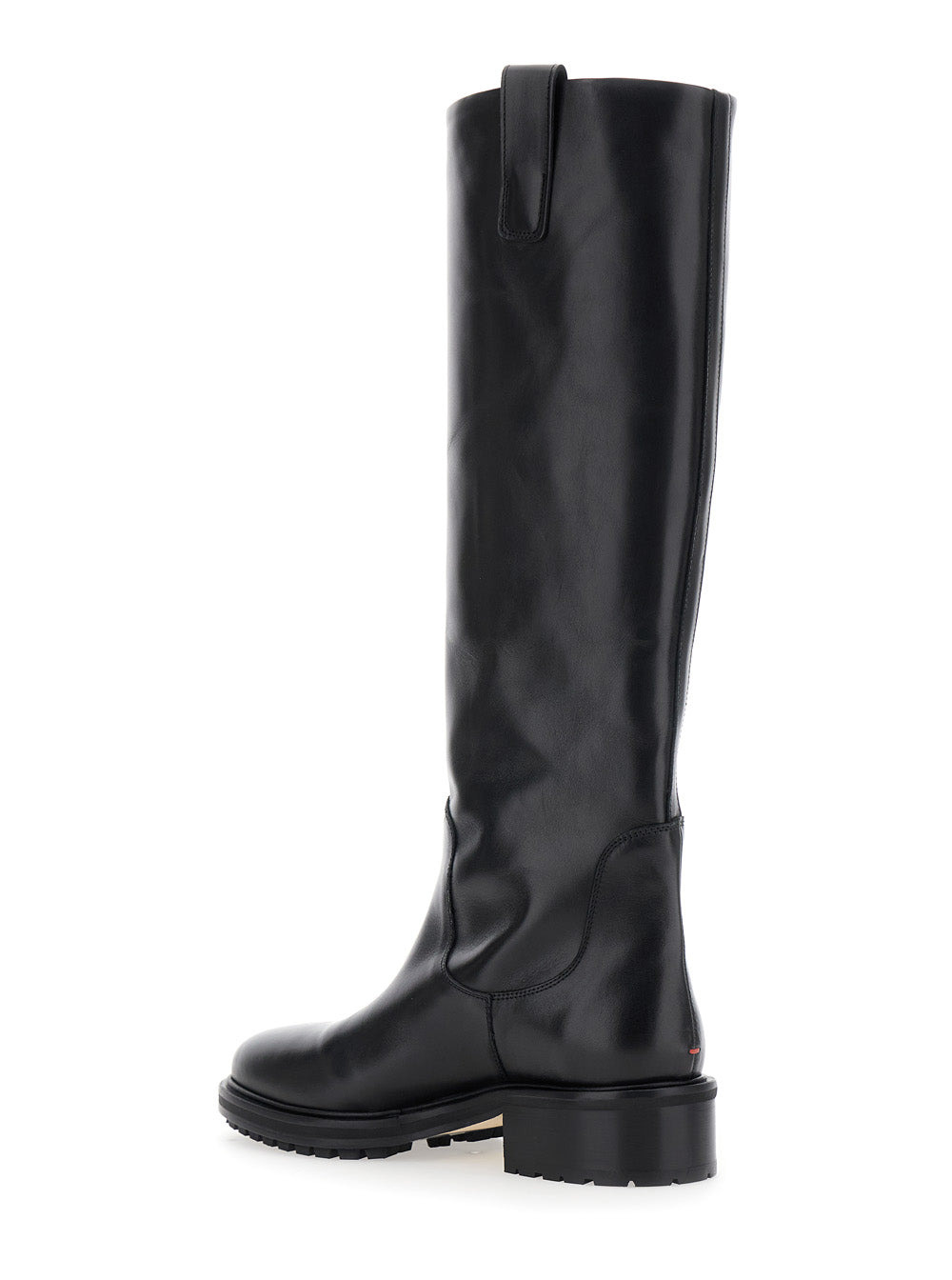 Aeyde Women 'Henry' Black Slip-On Knee Boots In Leather Woman - 3