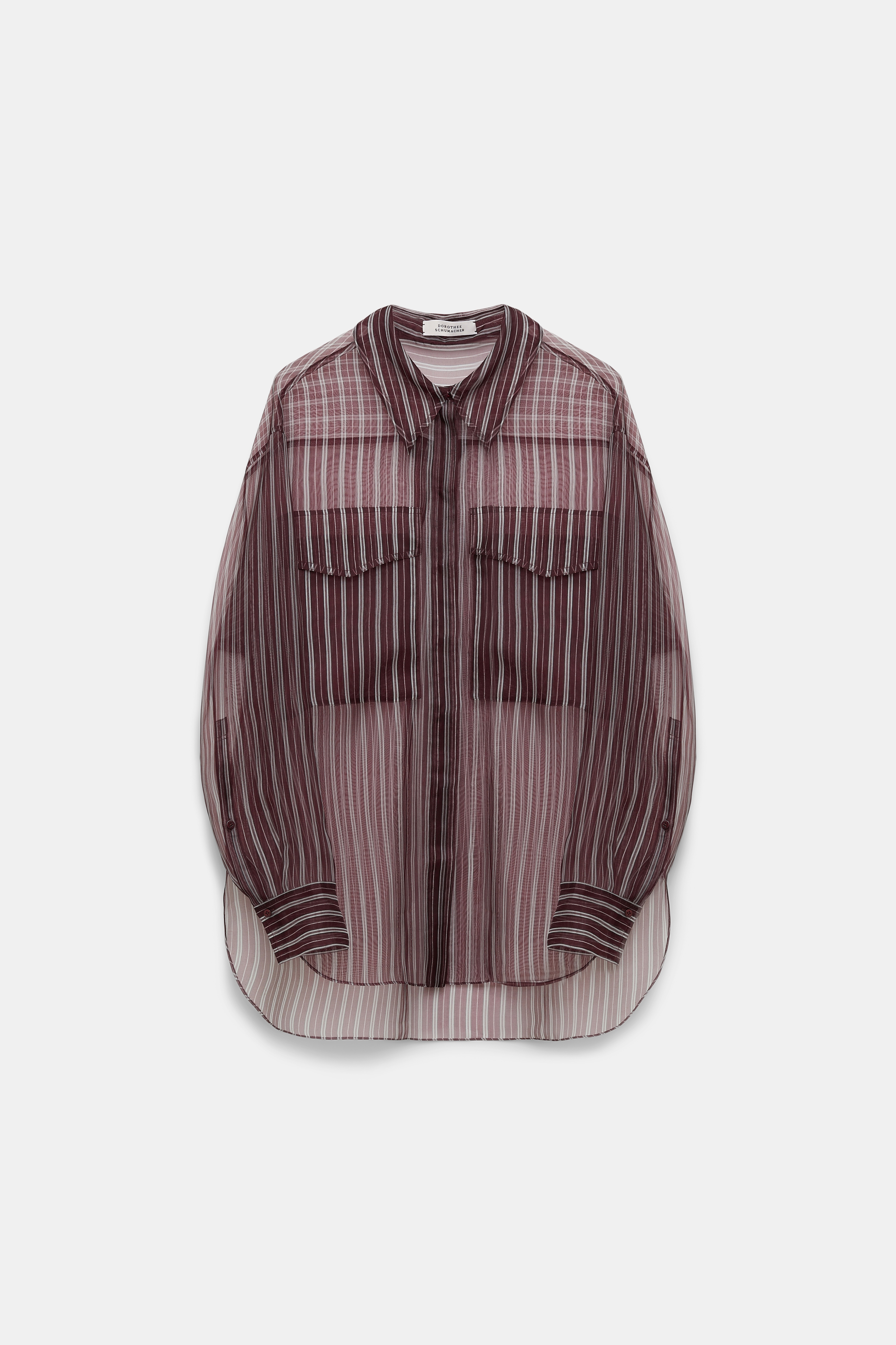 TRANSPARENT STRIPE blouse - 1