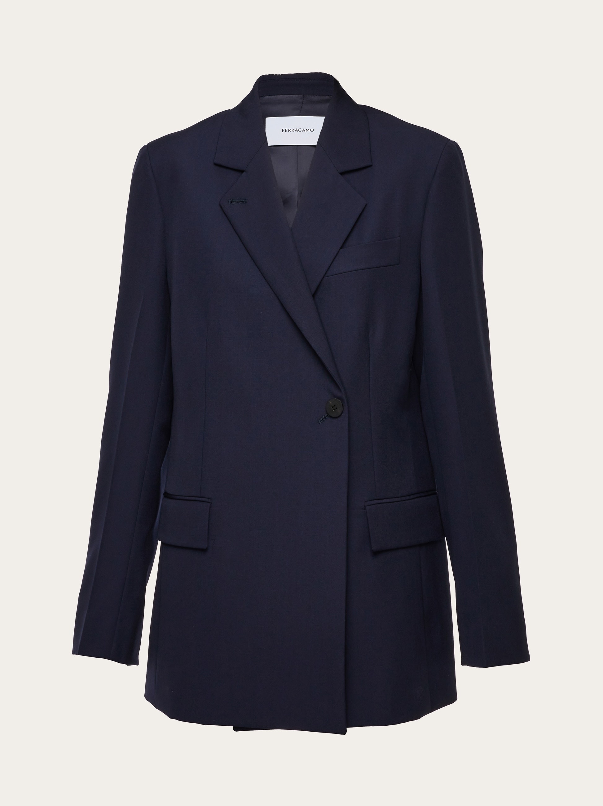 Double breasted wool blazer - 1