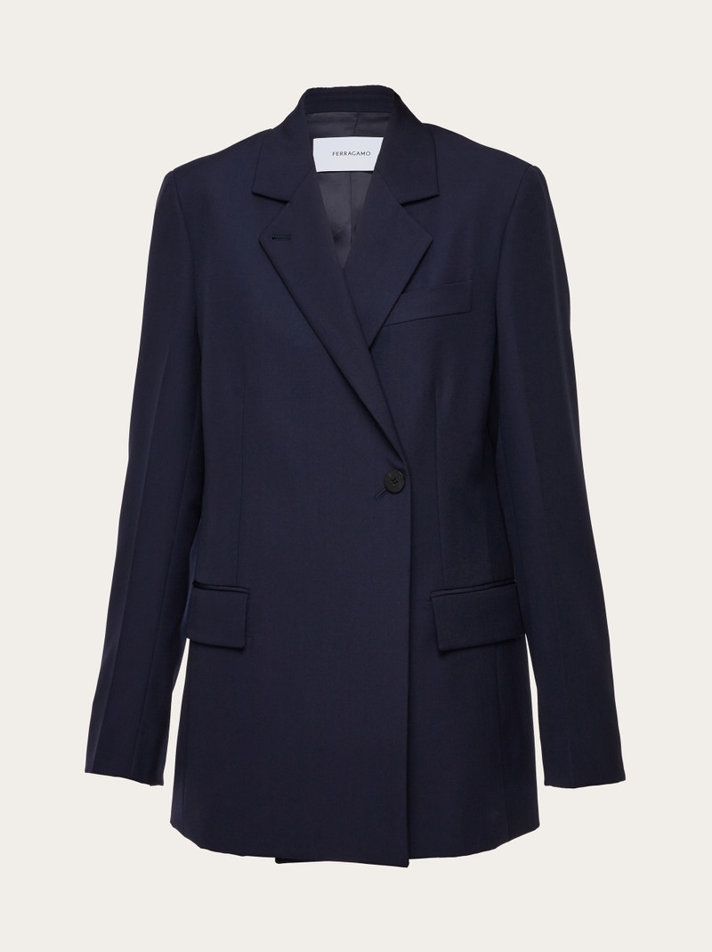 Double breasted wool blazer - 1