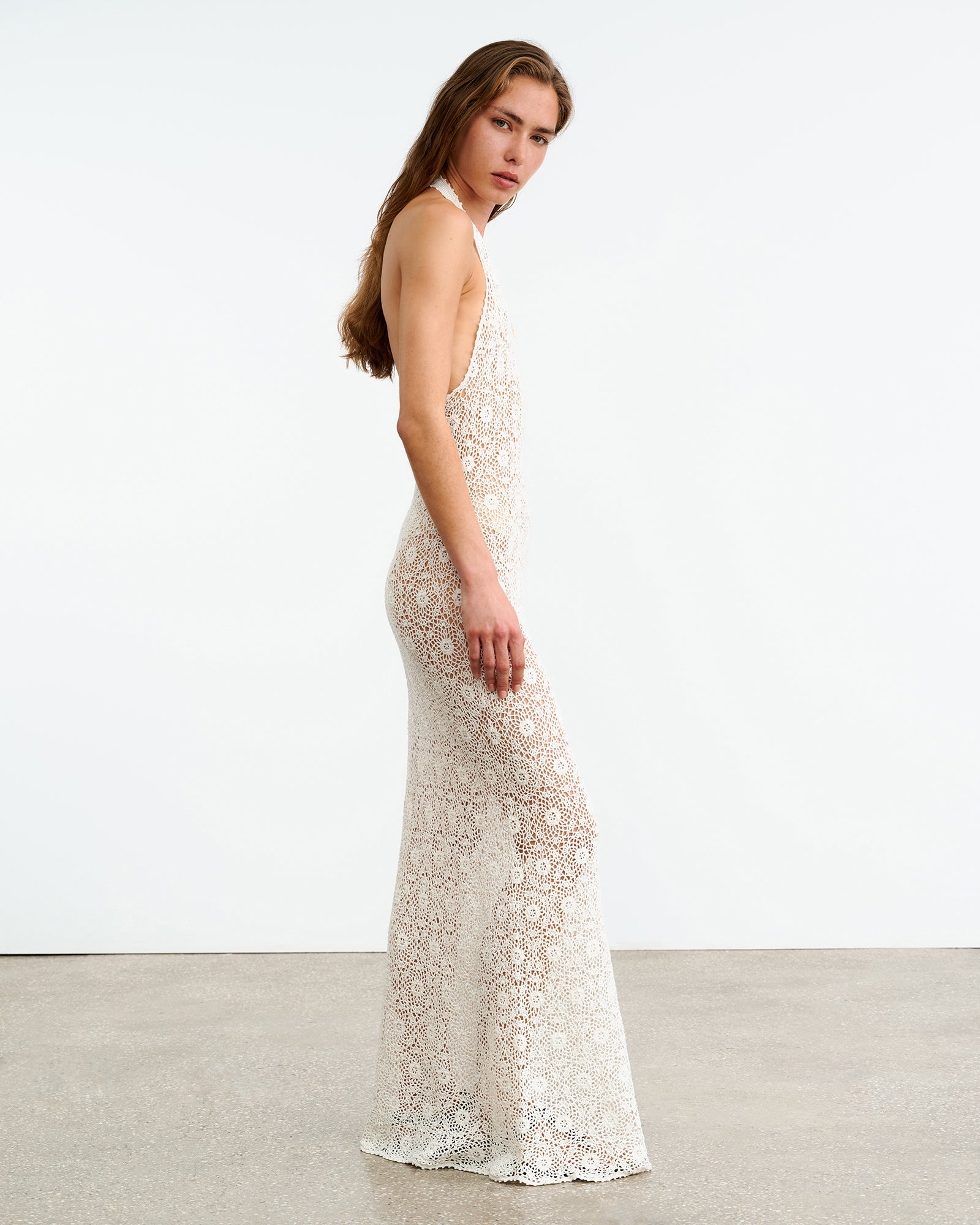 EDDIE KNIT HALTER DRESS - 4