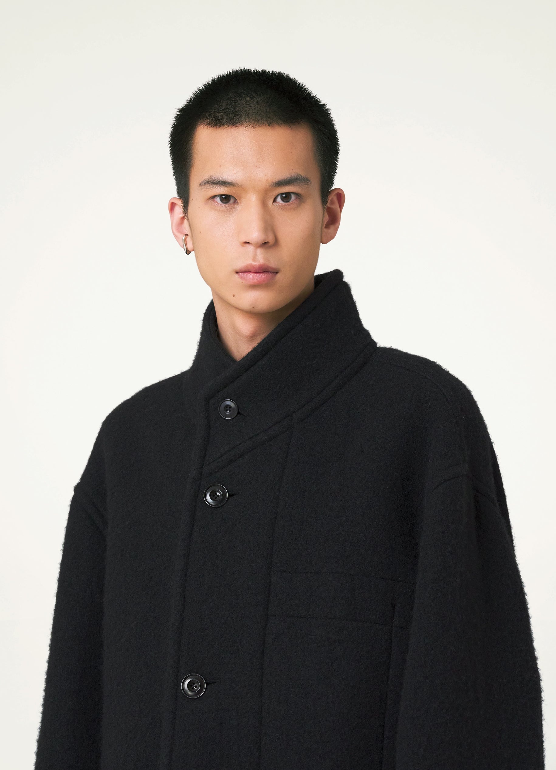 BOXY DUFFLE COAT - 5