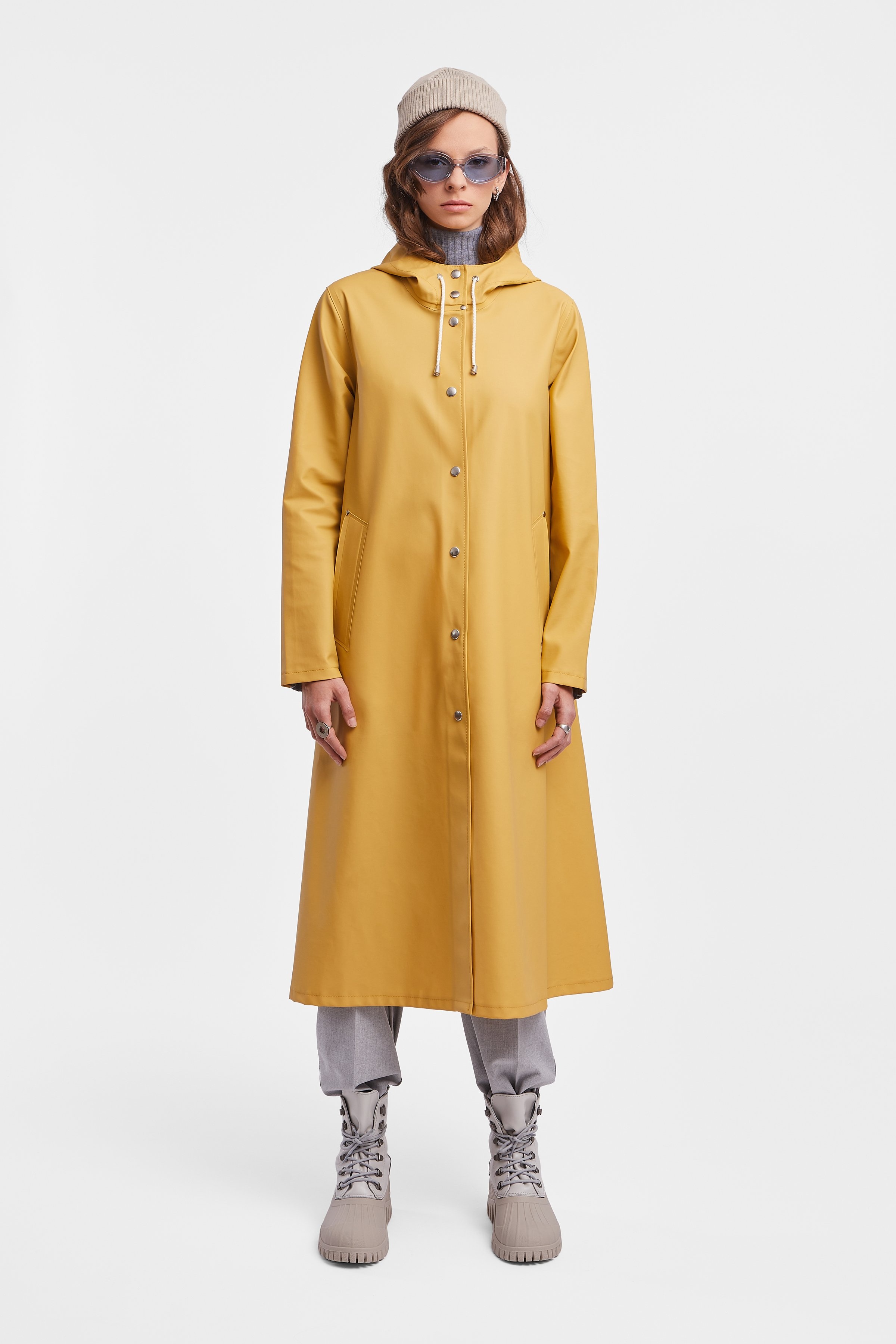 Mosebacke Long Raincoat Chai - 2