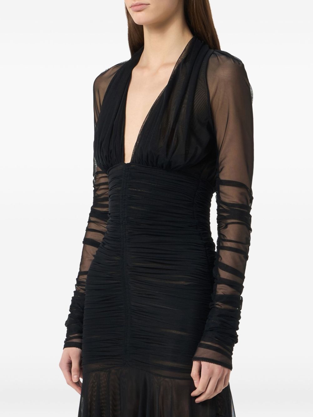 ruched tulle dress - 4