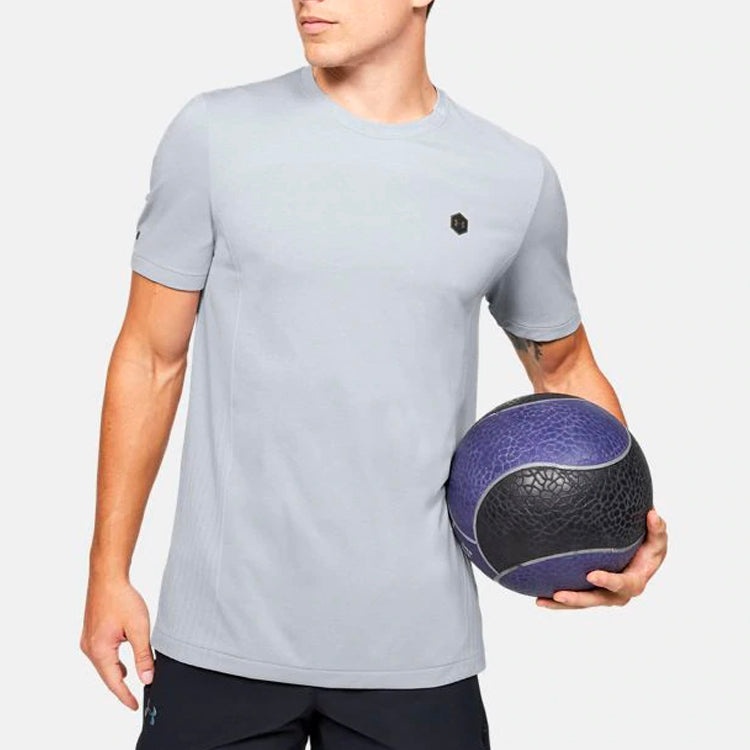 Under Armour RUSH Seamless Fitted T-shirt 'Grey' 1351448-014 - 3