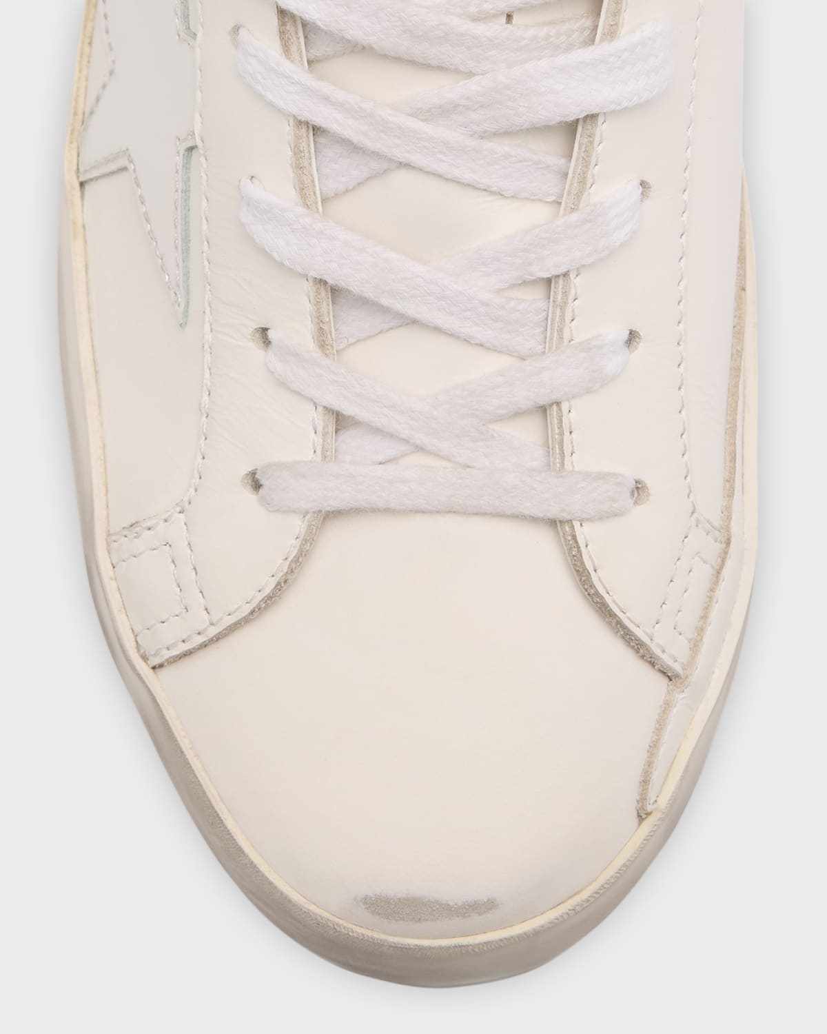 Superstar Mixed Leather Low-Top Sneakers - 6