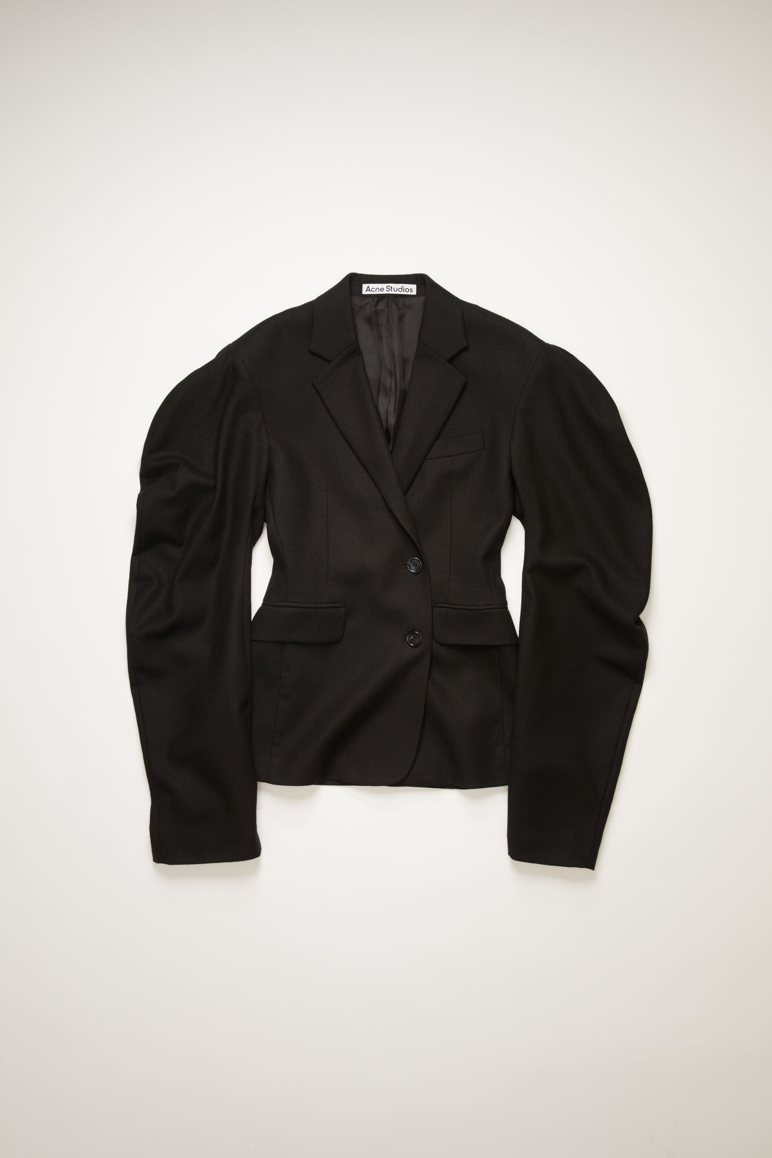 Puff-sleeve suit jacket black - 5