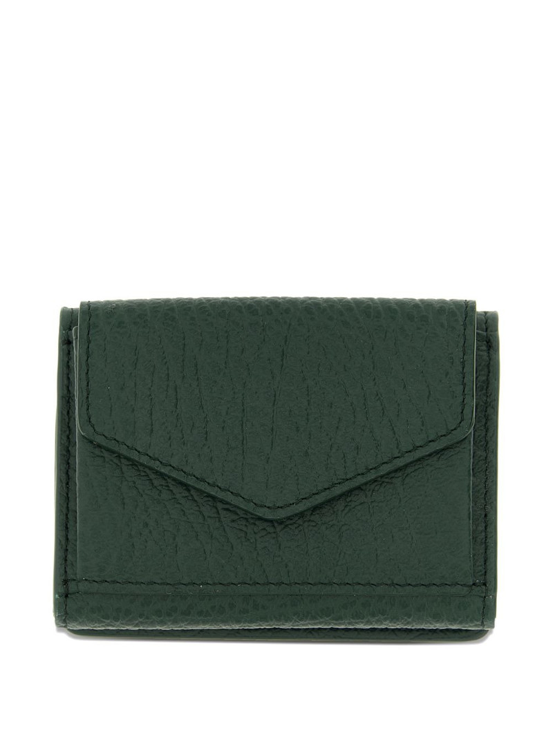 Maison Margiela four-stitches embossed-grain wallet outlook