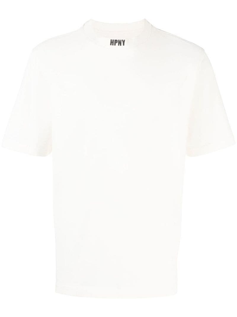 logo-patch crew neck T-shirt - 1
