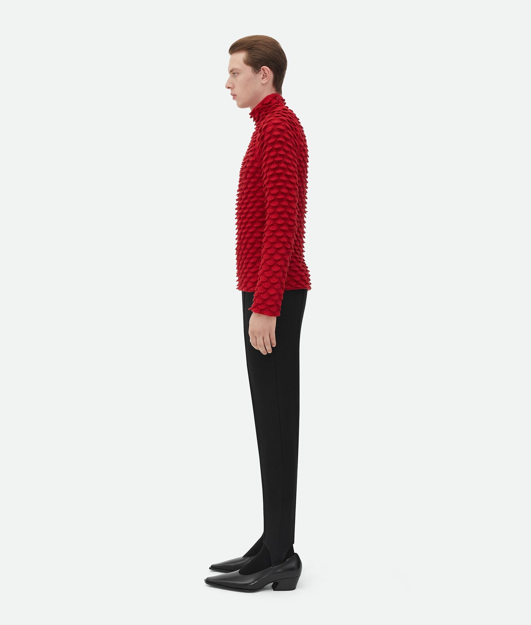 Fish Scale Wool Sweater - 2