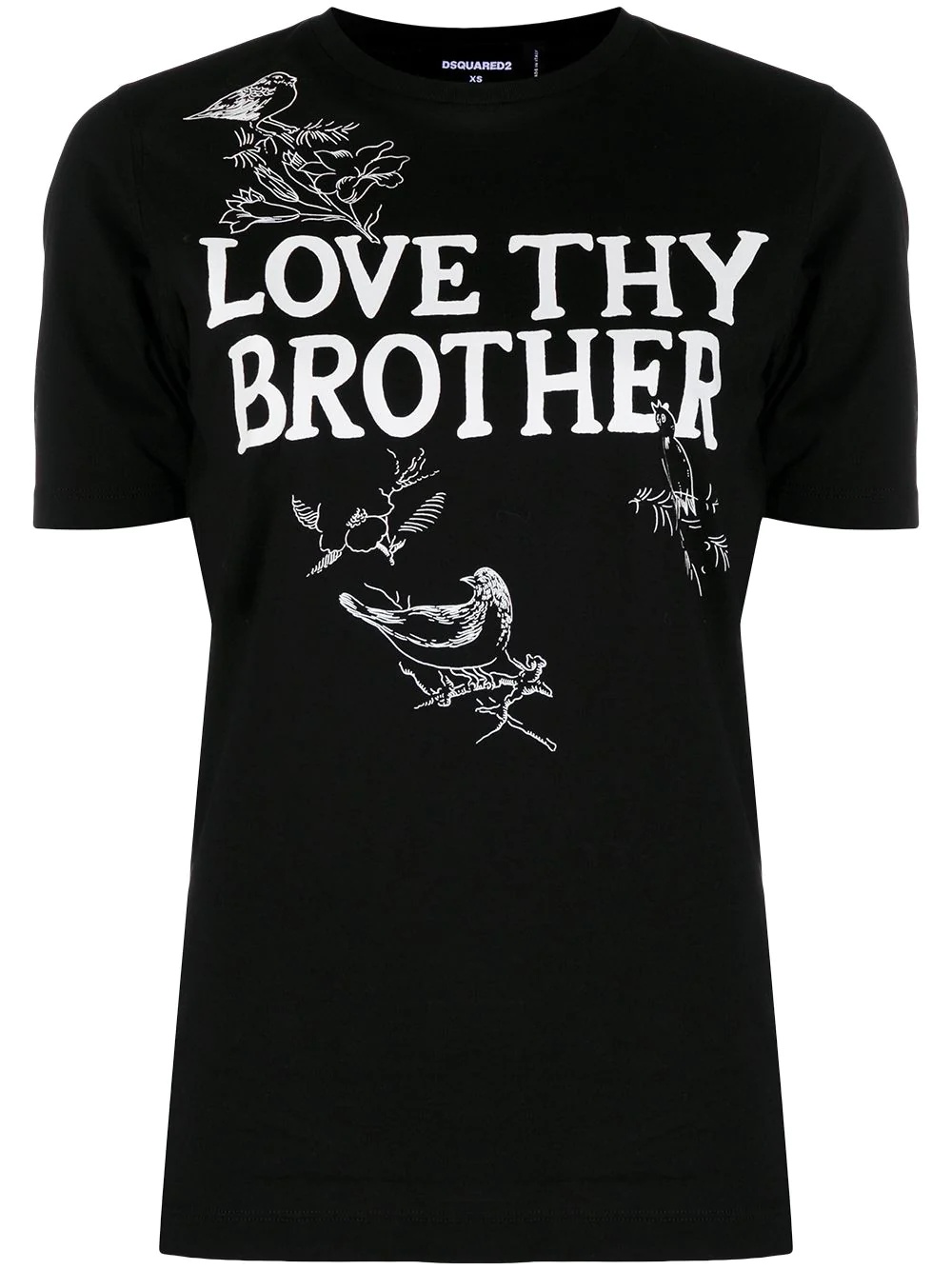 Love Thy Brother print T-shirt - 1