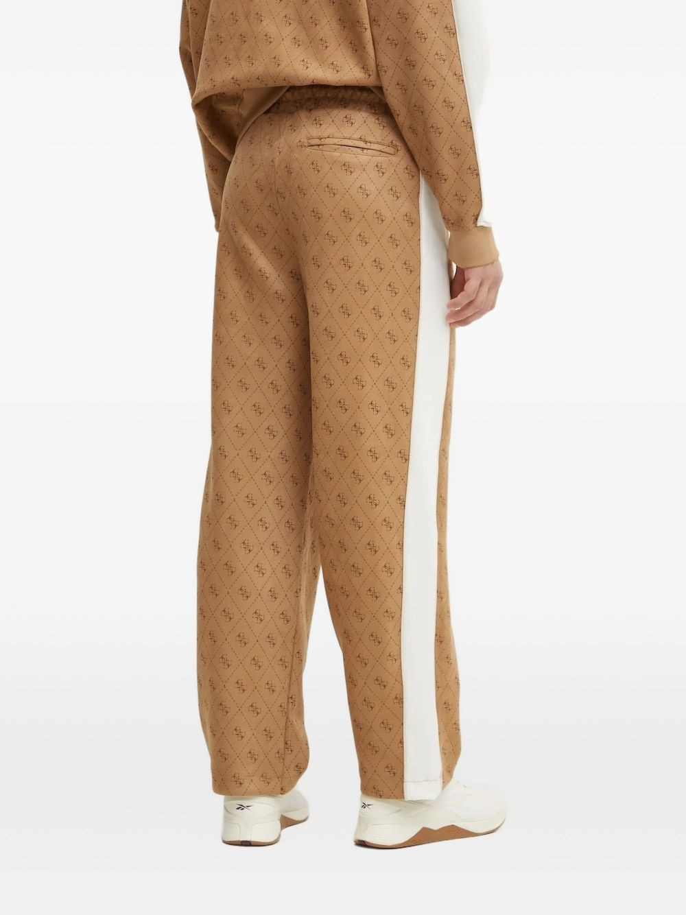 4G-pattern side-stripe track pants - 2