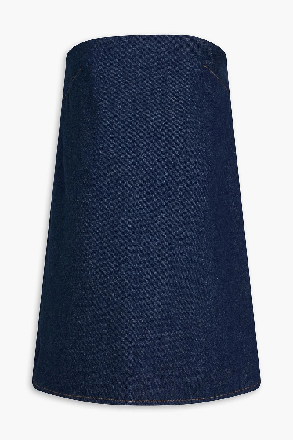 Strapless denim mini dress - 1