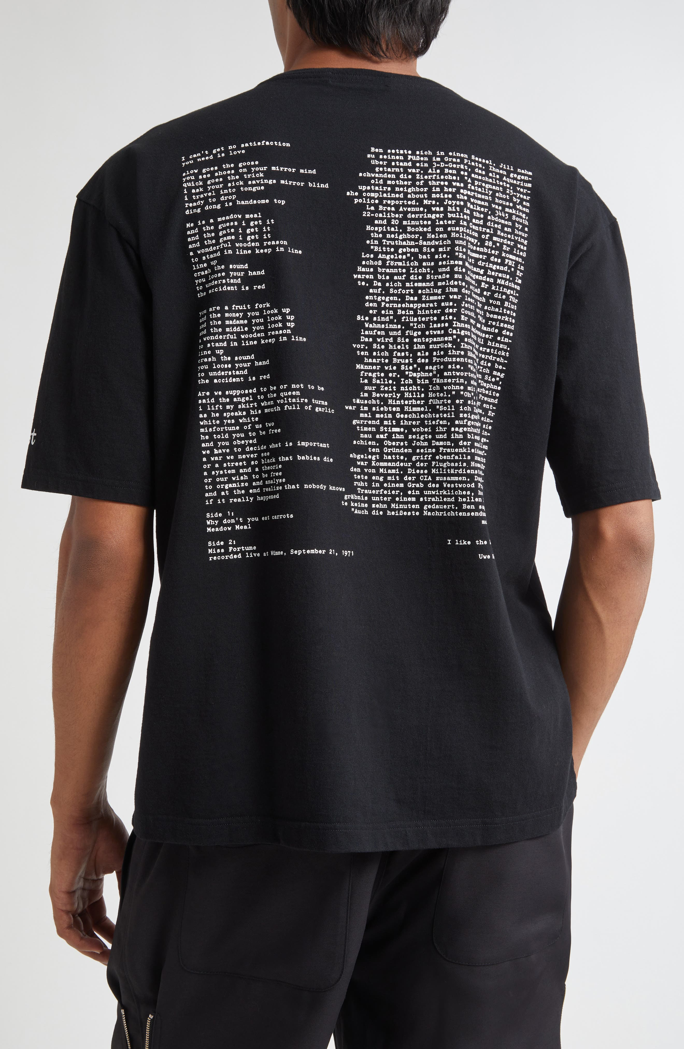 Undercover Oversize Faust Graphic T-Shirt in Black at Nordstrom - 2