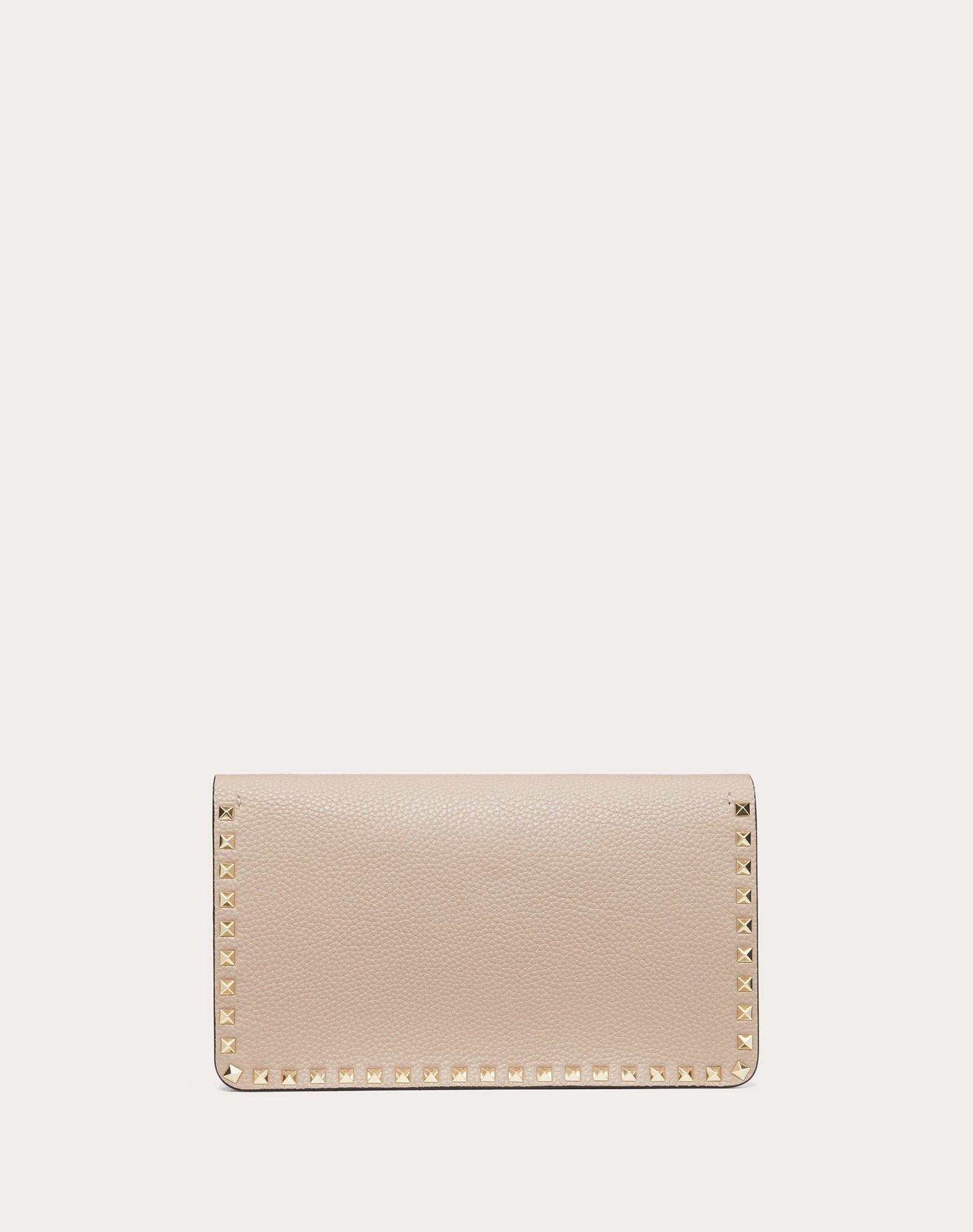 Rockstud Grainy Calfskin Clutch - 3