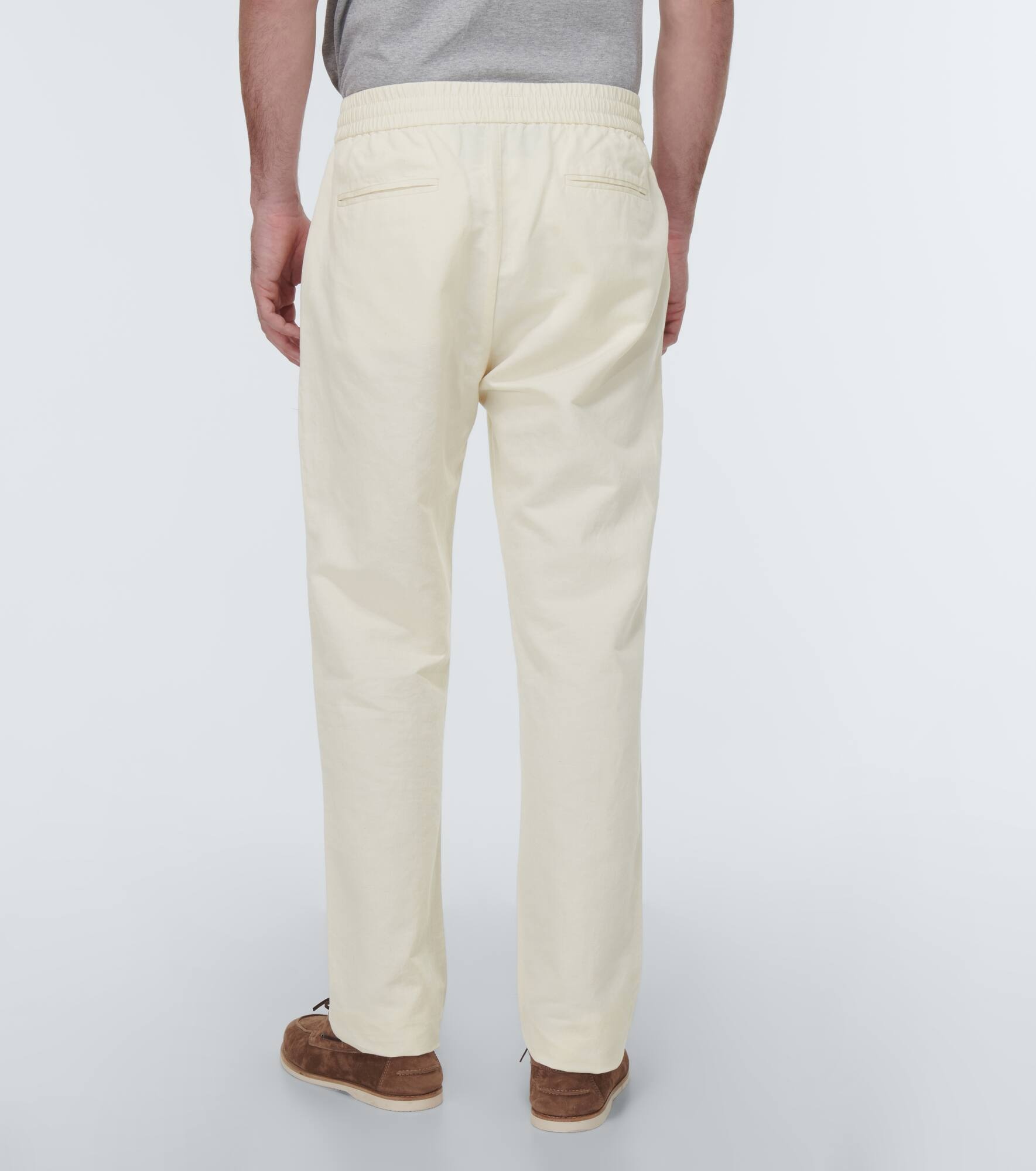 Cotton and linen pants - 4