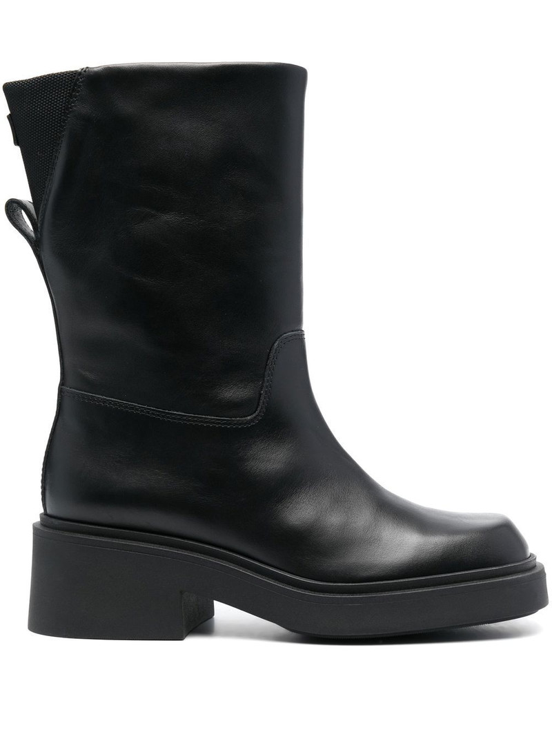 Attitude leather mid-calf boots 1