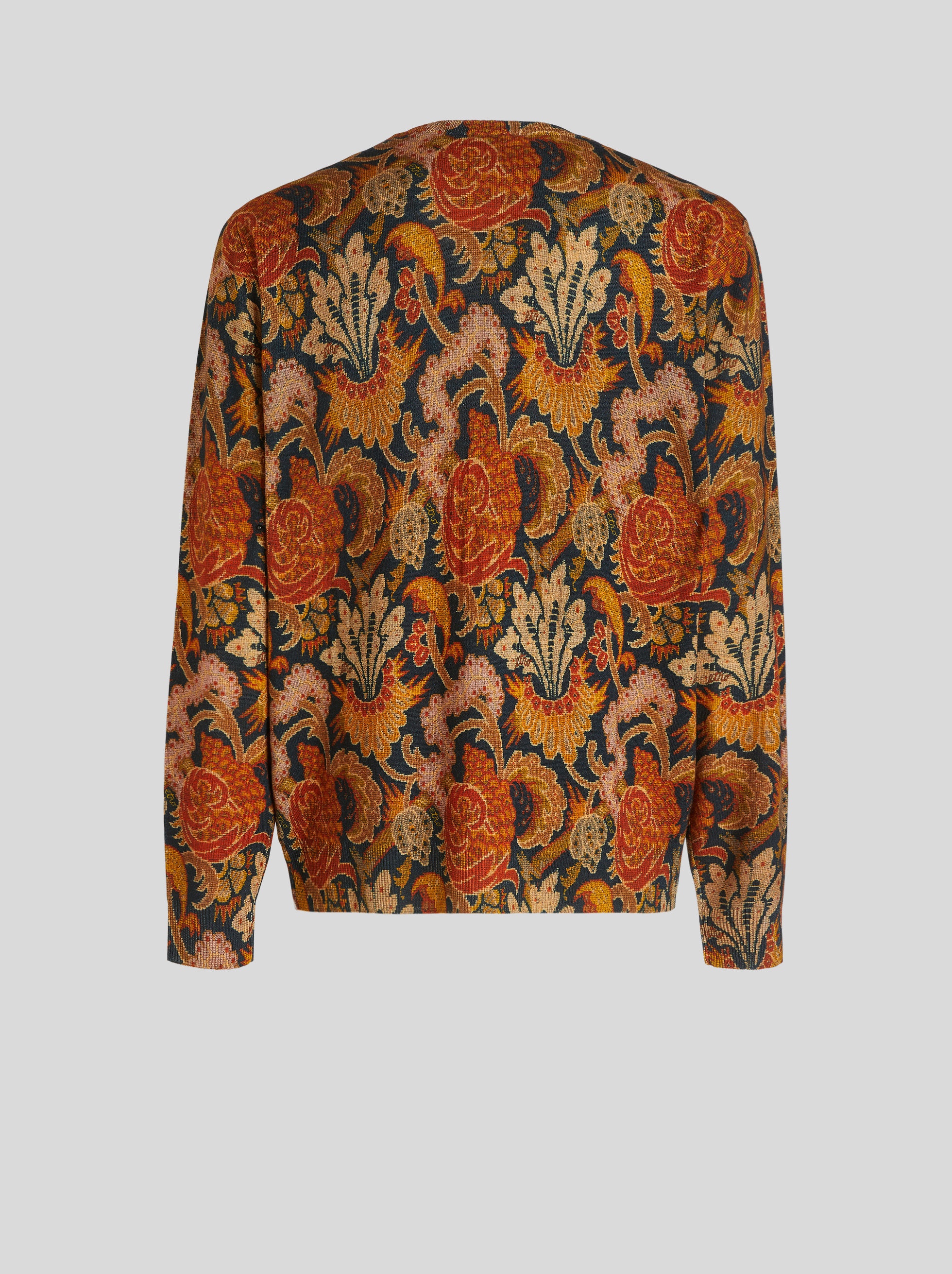 FLORAL MERINO WOOL JUMPER - 5