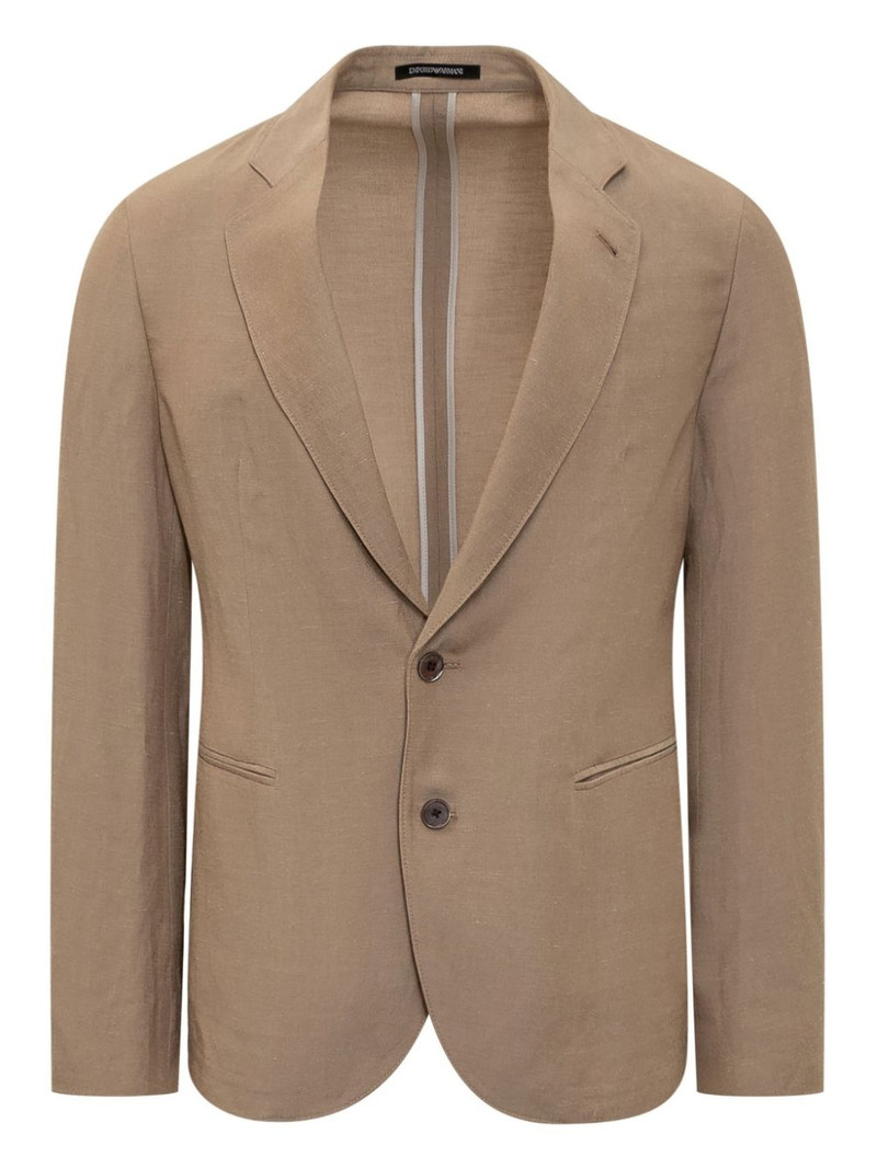 EMPORIO ARMANI single-breasted suit outlook