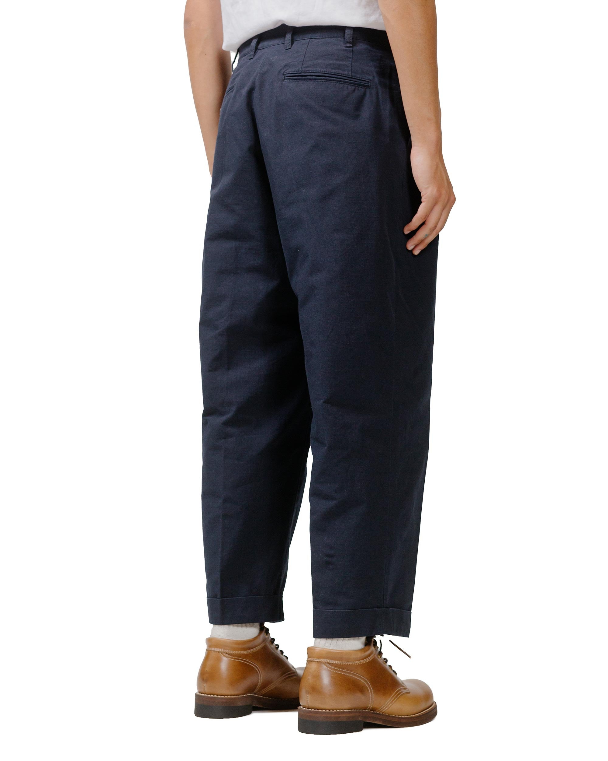 Lost & Found 2Pleats Cotton Ripstop Navy - 3