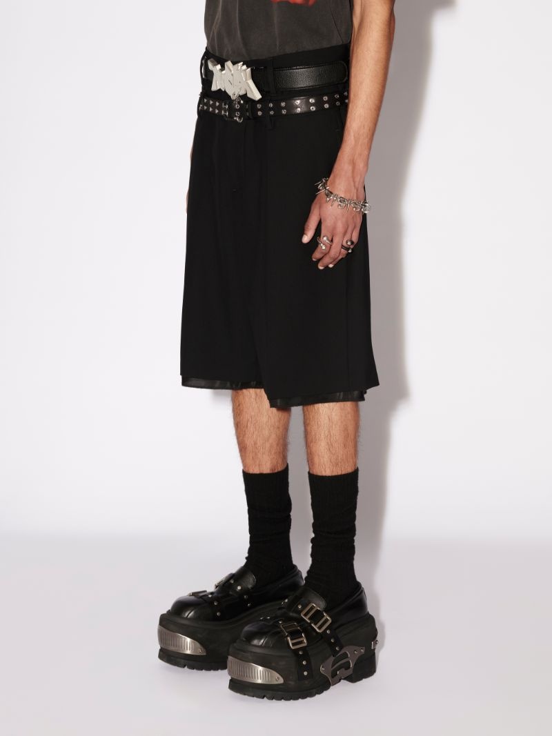 DOUBLE BELTED SHORTS - 5