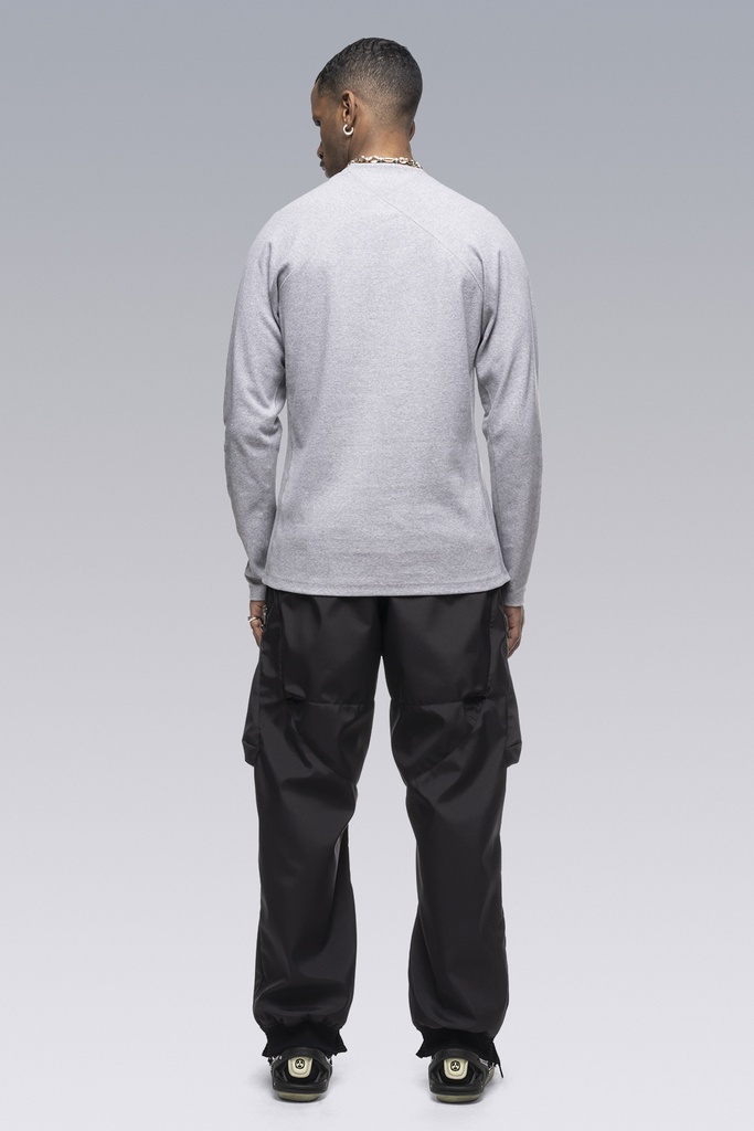ACRONYM S27-PR Cotton Rib Longsleeve Shirt Gray Melange