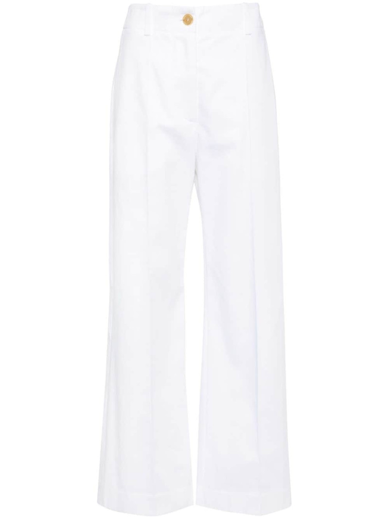 Iconic wide-leg cotton trousers 1