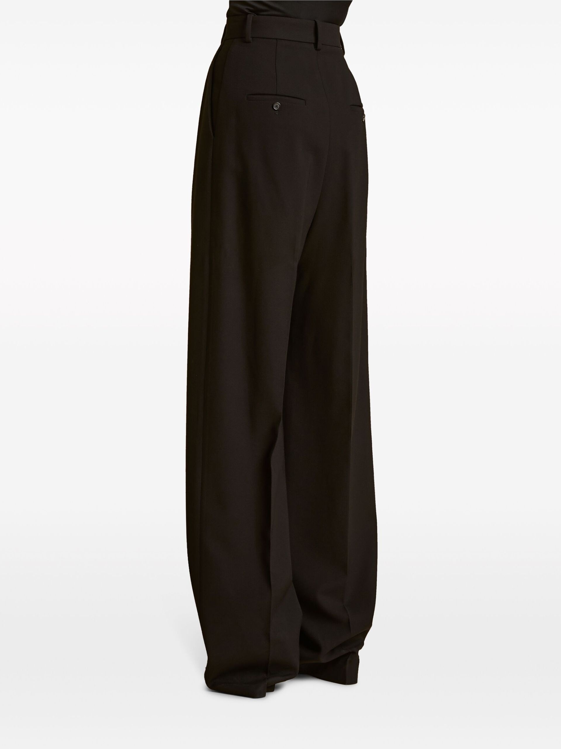 black The Cessie straight-leg trousers - 4