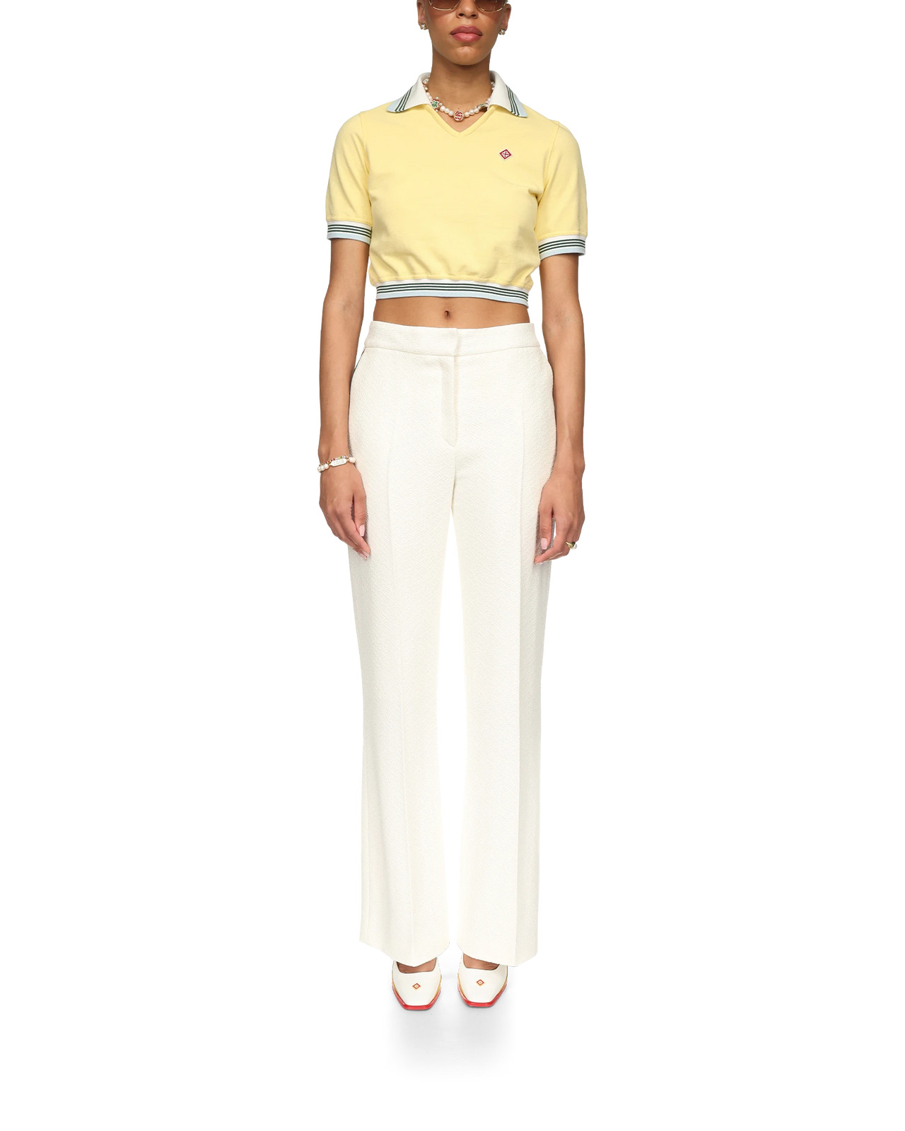 Cropped Pique Polo | Casablanca Paris - 2