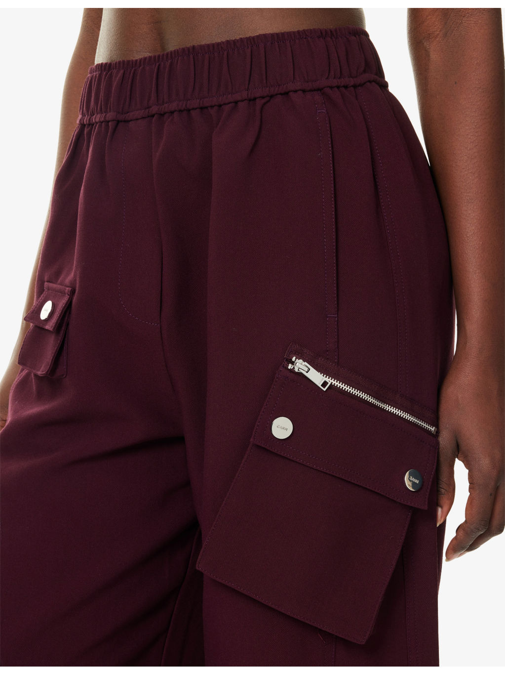 Elasticated Multi-Pocket Nylon Trousers - 5
