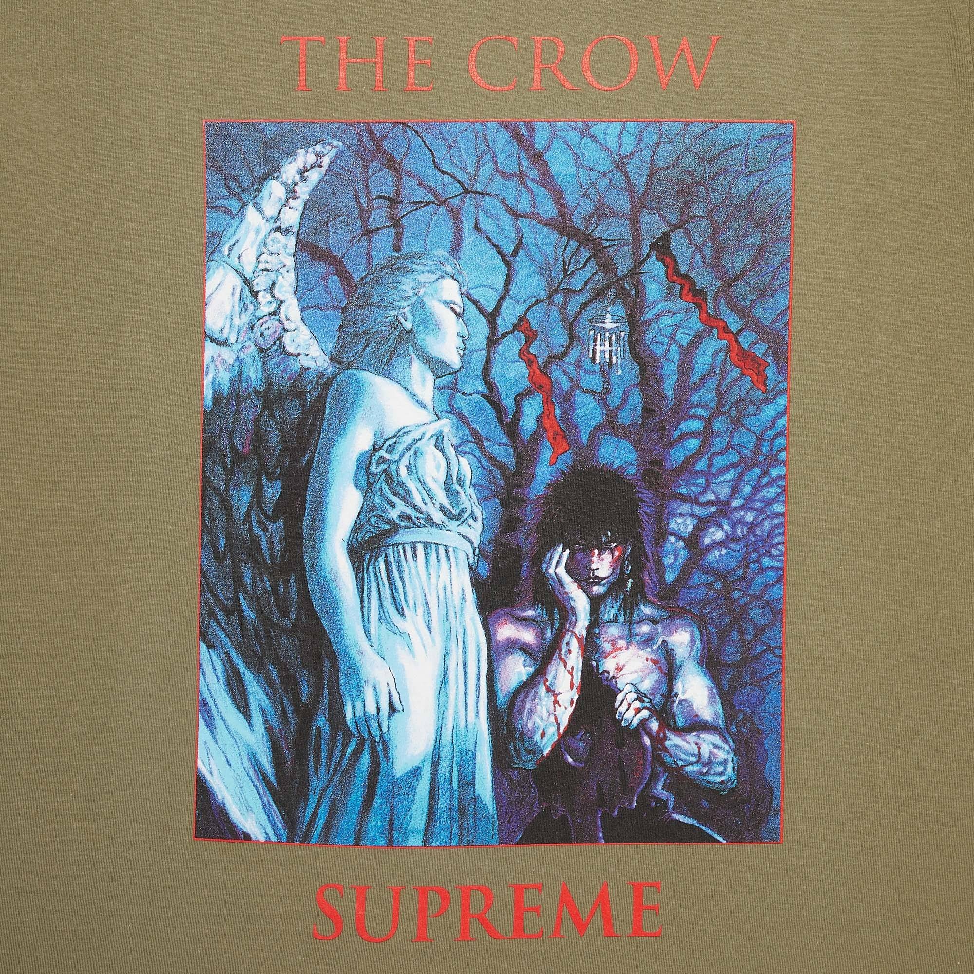 supreme ザ・クロウ tシャツ オリーブ M Supreme Supreme x The Crow Tee 'Light Olive' | REVERSIBLE